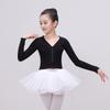 Abrigo de baile para niñas, cárdigan de invierno para practicar danza infantil, chal para estudiantes de ballet y danza, suéter con cremallera