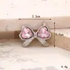 Nuevos Accesorios de Joyería DIY con Lazo de Piedras Preciosas Plateadas, Mariposa de Caramelo Y2K Desmontable, Flor para Zapatos para Mujer