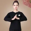 Traje de Tai Chi Primavera e Outono Novo Estilo Chinês Conjunto Rima Antiga China Meia-Idade e Idosos Roupas de Prática de Dança de Verão Algodão Puro