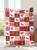 Cobertor de comércio exterior com tema de Natal, cobertor de flanela com envelope impresso, cobertor infantil, intervalo para almoço, ar condicionado, cobertor de bebê