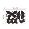 Fanqi novo FX1806 simples preto puro borboleta quarto corredor comercial decoração de parede adesivo de parede