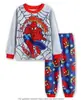 Comércio Exterior Roupas Infantis Meninos e Meninas Bebê Desenho Animado Preto Batman Roupas de Casa Conjunto de Pijamas Algodão