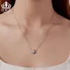 Aifula Prata Esterlina S925 Simples e Versátil Colar de Floco de Neve de Inverno Moda Corrente para Clavícula Joias Femininas Atacado
