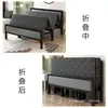 Cama plegable para uso doméstico, cama doble con estructura de hierro y colchón, cama sencilla para viviendas de alquiler, cama de tablero duro, cama para siesta en la oficina, cama individual