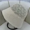 Sombrero de Pescador Calado para Primavera y Verano, Sombrero de Sol y Protección Solar a la Moda, Sombrero de Cubo Tejido Estilo Japonés para Mujer, Estilo Ins para Adultos