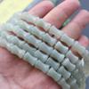 Acessórios de contas soltas de bambu arredondadas de jade natural DIY feito à mão pulseira de verão brincos cristal de aventurina verde material