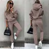 2025 Amazon ebay Otoño/Invierno Nuevo Moda Extranjera Europea y Americana Manga Larga Ropa Deportiva Casual Traje Conjunto de Dos Piezas