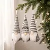 1 Pieza Decoraciones Navideñas Mingguan Creativo Colorido Tejido Hombre Viejo Sin Rostro Navideño Adorno Colgante Gnomo Colgante Decoración