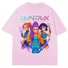 Camiseta Kpop Anime Demon Slayer Huntrix Tigre Derpy Masculina Feminina Estética Vintage Camiseta Oversized