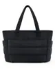 Bolso Esponjoso Simple Acolchado Tote 20L Gran Capacidad Viaje de Negocios Impermeable Resistente al Desgaste Tote Bolsa para Computadora