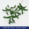 Planta Artificial Verde Oliva com Folhas e Frutos de Oliva, Árvore Falsa para Decoração de Casa, Adereço para Fotografia de Flores de Casamento, Decoração de Arranjo Floral