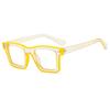 Nuevas gafas de moda con contraste de color fluorescente, gafas de moda anti-luz azul, gafas simples y sencillas, gafas personalizadas y sencillas.