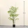 Plantas verdes artificiais transfronteiriças para paisagismo, palmeira-areca grande, palmeira-areca, costela-de-adão, plantas verdes artificiais em vasos, atacado de paisagismo de alta qualidade