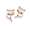 Brincos 2024 nova moda atacado brincos de gato raposa temperamento feminino personalidade europeia e americana brincos simples de alto padrão joias