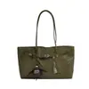 Bolso de Mano de Moda Nuevo y Tendencia Verano 2026 Bolso Tote con Textura Tejida Bolso de Hombro Simple de Gran Capacidad para Viajes