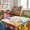 10 hojas/paquete pósters para colorear, nuevo divertido transfronterizo tema de cocina de pizza, para encontrar objetos y colorear libro de imágenes educativo creativo