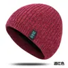 Gorro de Tricô para Homens, Chapéu de Lã Quente com Forro de Fleece para Outono e Inverno para Mulheres, Gorro Anti-Frio com Proteção para as Orelhas, Chapéu de Gelo, Chapéu de Lã Tricotado
