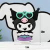Llavero Grande de Kuromi Colgante Pequeño Llavero de Kuromi Sanrio Muñeca Colgante de Plástico Blando Muñeca de Caja Misteriosa