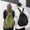 Mochila escolar para mujer, estilo retro Mori, de lona, estilo Harajuku japonés, para estudiantes de secundaria, sencilla y combinable.