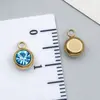 Accesorios para Joyería DIY de Piedra Satélite Incrustada de Diamantes de Acero Inoxidable, Exclusivamente para Ventas Transfronterizas, Pulseras, Collares y Colgantes Coloridos de Piedras de Nacimiento