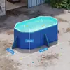 Piscina al por mayor transfronteriza, Piscina inflable sin aire, Piscina de agua plegable grande con estructura exterior, Piscina de agua para adultos y niños