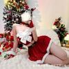 Lencería Sexy de Navidad Otoño e Invierno con Medio Azúcar, Estilo Gravity Bow, para Mostrar Pechos Pequeños y Trasero Grande, Falda de Conejita B55