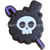 Zapatos con agujeros en forma de cabeza de calavera zapatos hebilla de zapato de goma suave PVC con flor zapatos de playa hebilla decorativa DIY accesorios de comercio electrónico transfronterizo