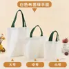 Suministro exclusivo transfronterizo de bolsas de lona lisas listas para usar, bolsas de lona con patrones de logo, bolsas de algodón para el trabajo, bolsas publicitarias