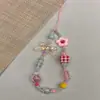 Cadena para Teléfono Móvil Oso de Peluche Correa para Cuello Chica Nicho Cuadros Cámara Colgante Lindo con Cuentas insccd
