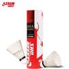 Peteca de badminton Hongshuangxi 401A 6 unidades um tubo cabeça de bola de cortiça composta badminton de treinamento para estádio