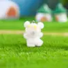 Resina Flocada Fofo Cachorrinho Capa de Celular Bolsa Pingente Chaveiro DIY Ornamento Pendurado Acessório Feito à Mão