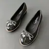 Otoño 2026 Nuevos Zapatos de Mujer Individuales Elegantes Versátiles de Retazos Lazo Talla Grande Comercio Exterior Al por Mayor