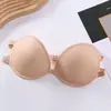 Lencería Sexy Strapless para Mujeres con Pecho Pequeño, Push-Up y Aumento, Anticaída, Broche Frontal, Antideslizante, Estilo Nuevo, Sujetador sin Costuras en la Espalda