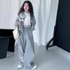Traje de primavera para niñas 2025 nuevo cuhk niños primavera y otoño estilo occidental dulce encaje chalecos abrigo pantalones ropa casual