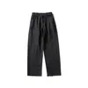 Yidao Vintage 2026 Primavera Novo Japonês Retrô Calças de Trabalho Lavadas Oversized Comprimento Total Desfiadas Casuais para Homens