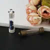 Cubierta de Vidrio Accesorios para Joyería Hechos a Mano DIY Colgante de Cubierta de Vidrio Botella de Tallado en Arroz Arroz Grabado Accesorios de Tubo Recto de 6/8 mm