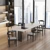 Mesa de Conferencias Nórdica con Tablero de Roca Estudio Rectangular Mesa de Negociación y Capacitación Combinación de Mesa y Silla para Recepción de Negocios de Empresa