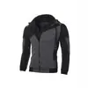 Moletom com zíper diagonal transfronteiriço, moletom liso, moletom masculino outono/inverno, sportswear casual moderno e estiloso