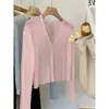 Cárdigan de Punto de Seda de Hielo Delgado y Largo de Manga Larga para Mujer, Ropa Exterior de Primavera, Chal con Protección Solar, Top para Cubrirse del Aire Acondicionado