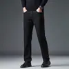 Otoño 2026 Pantalones Casuales de Alta Gama para Hombre New Jeans Elásticos Ligeros de Lujo Invierno Negro Puro Largos