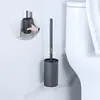 Fornecimento Transfronteiriço de Escovas de Banheiro de Aço Inoxidável para Banheiros, Destacáveis e Laváveis, Escovas de Limpeza de Uso Duplo para Montar na Parede e de Chão