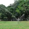 Aspersor de balancín de plástico con rosca interna de 6 puntos para riego de césped, aspersor giratorio de 360 grados para enfriamiento, eliminación de polvo, riego de jardines y tierras de cultivo