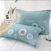 Toalla de Almohada Grande Algodón Par Tres Capas Gasa Adulto Cabeza de Almohada Pañuelo de Cabeza Remate Absorbente de Sudor Parejas Estilo Europeo Toalla de Almohada