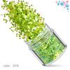 Kit de Unhas Verdes Transfronteiriço 12 Cores Misturadas Lantejoulas para Nail Art Laser Pó Escarlate Joias para Nail Art Broca Adesivo para Unha