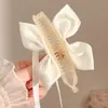 Pinza para el Cabello de Tela Plegada Estilo Coreano de Alta Gama Modelo Nuevo 2025 Pinza Elegante para Cola de Caballo Alta de Niña para Mujeres