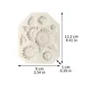 Molde de Silicone Líquido em Formato de Girassol, Ferramentas DIY para Fondant e Argila Macia