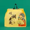 Saco Grande para Viagem com Cordão Bolsa de Mão Plástico Descartável para Catering Sacola Espessa com Puxador Logo