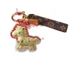 Llavero de Dibujos Animados del Año Nuevo del Caballo con un Caballito, Colgante para Teléfono, Colgante para Bolso y Decoración que Atrae Riqueza y Prosperidad