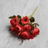 Projeto de Decoração de Jardim Artificial Decoração Externa para Casa Fabricante de Rosas Atacado Adereços para Fotografia de Casamento Cena