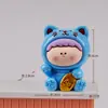 Año Nuevo Gato Li Si Cai Par Caja Sorpresa Táctil Linda Moderna Jugar Lindo Grano Color Sólido diy Resina Escritorio Adornos Creativos
